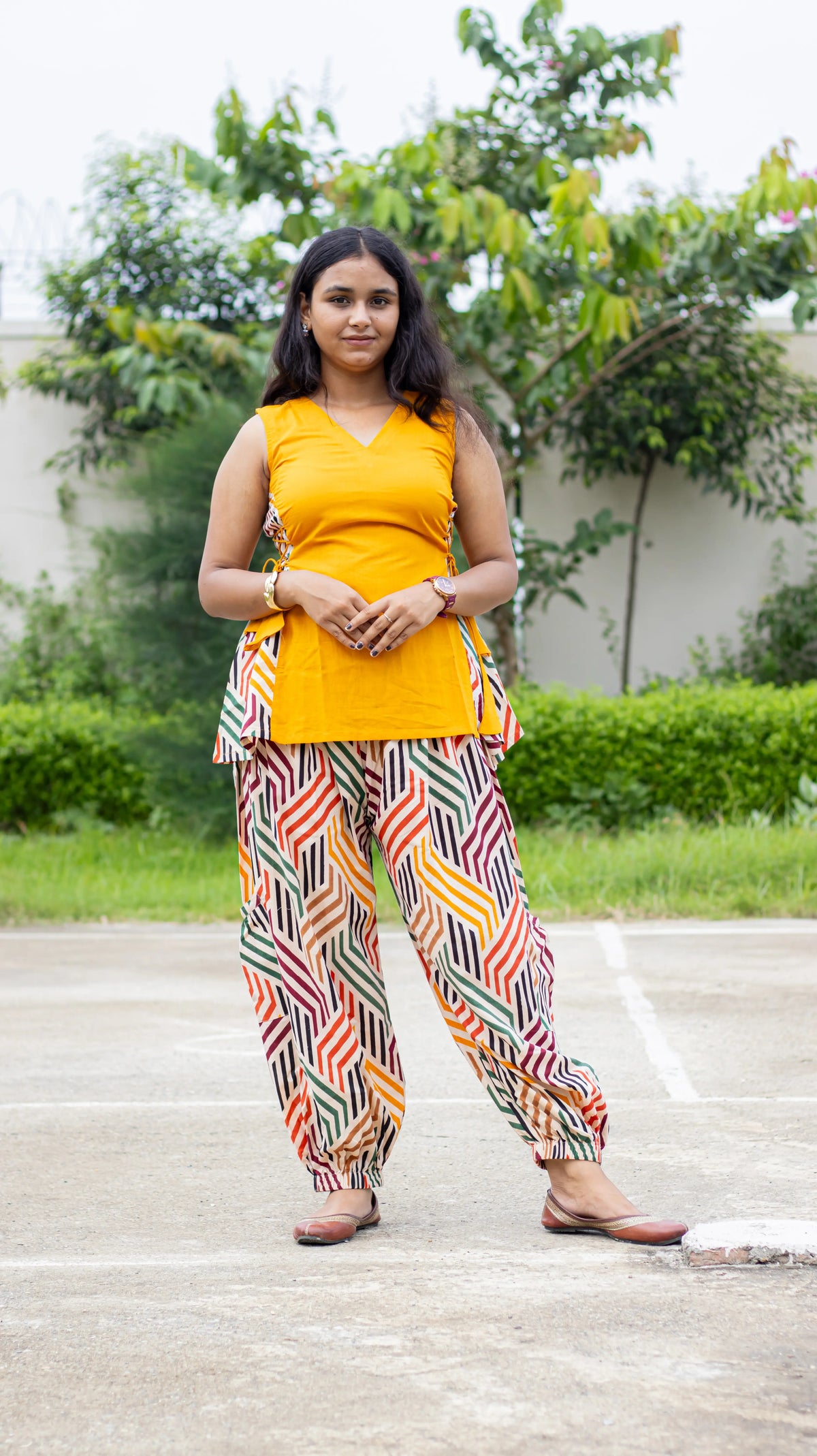 Printed Yellow Co-ord Set II