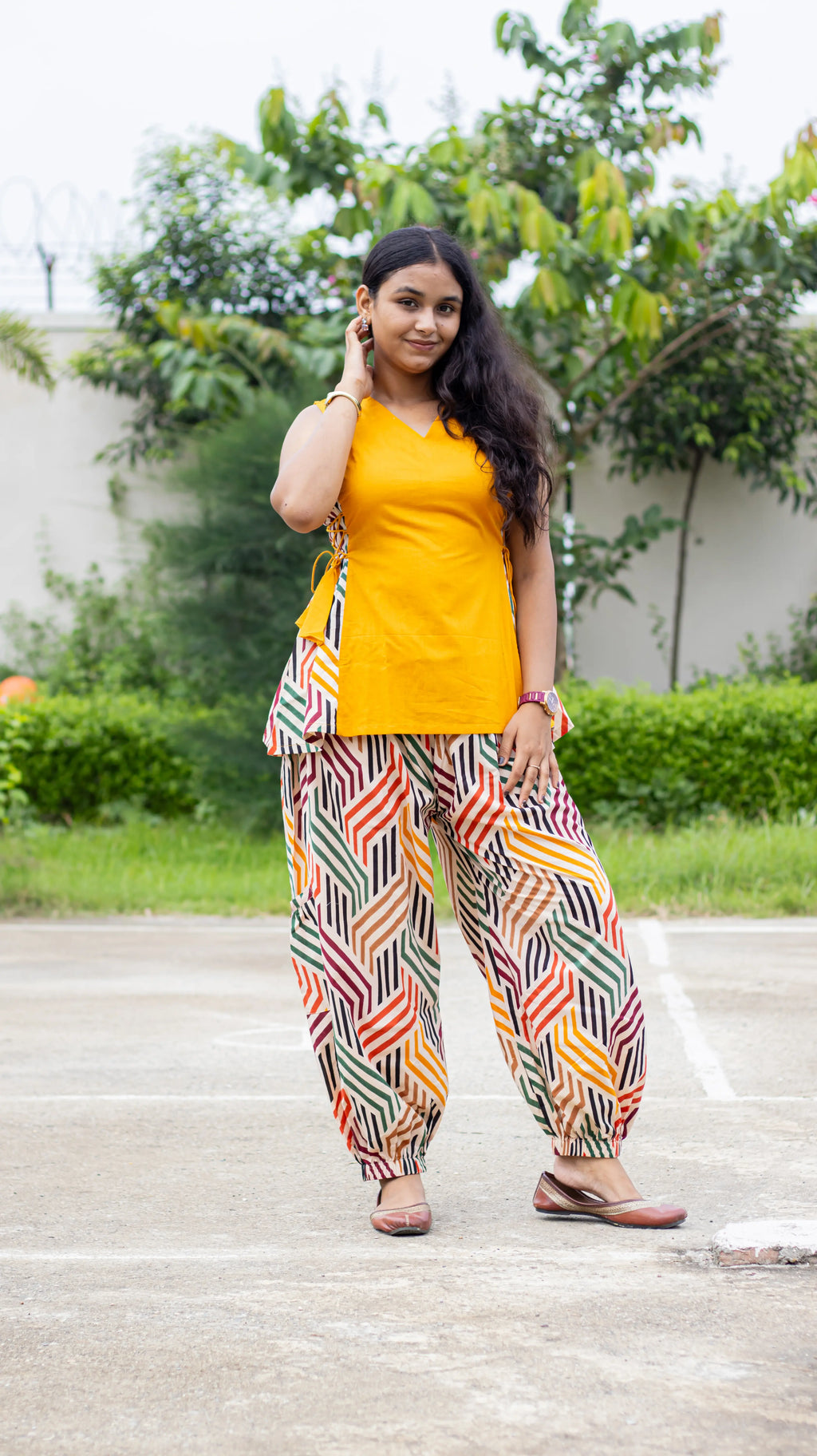 Printed Yellow Co-ord Set II