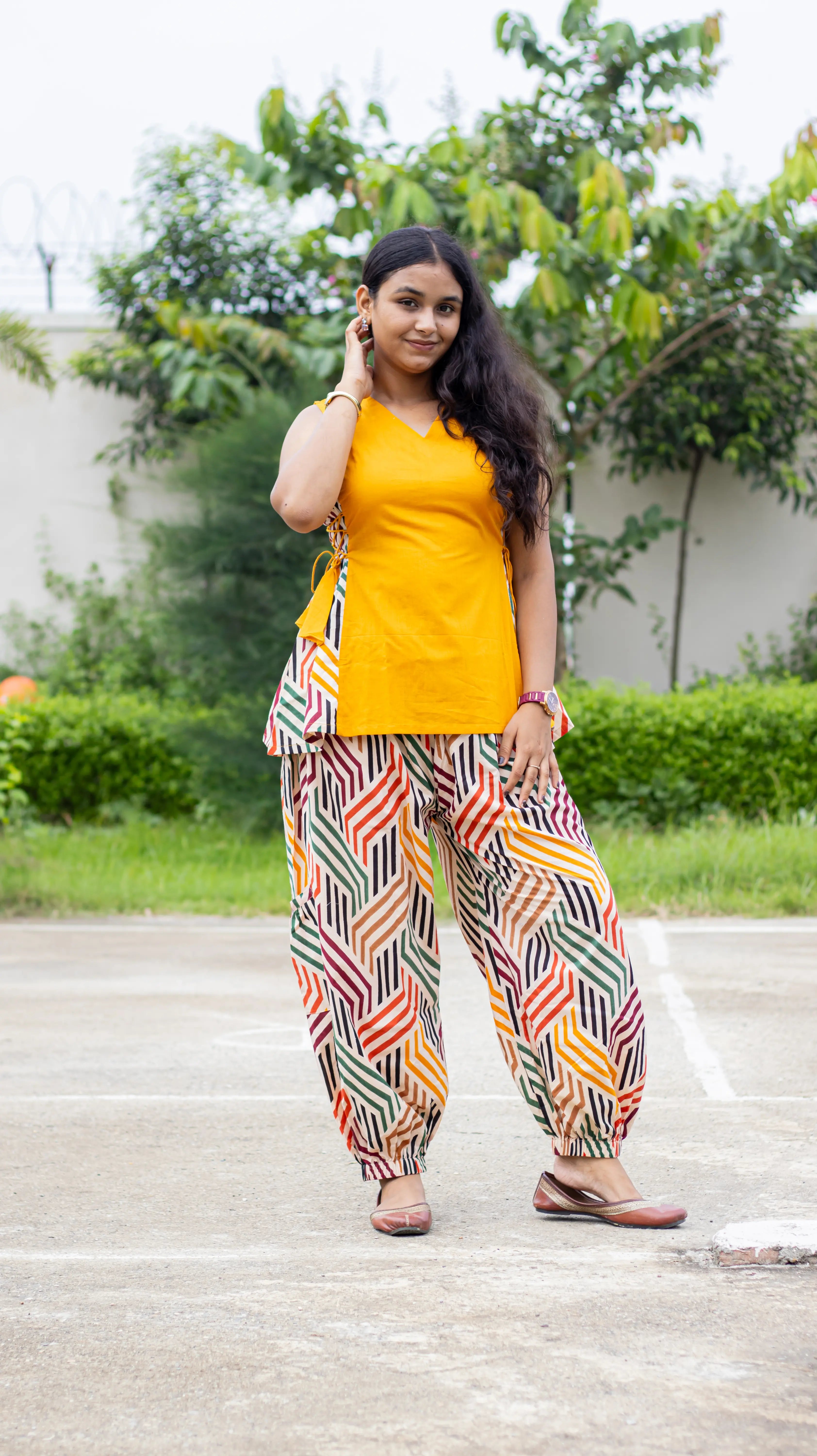 Printed Yellow Co-ord Set II