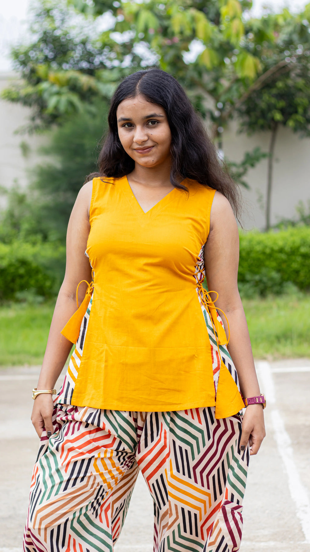 Printed Yellow Co-ord Set II