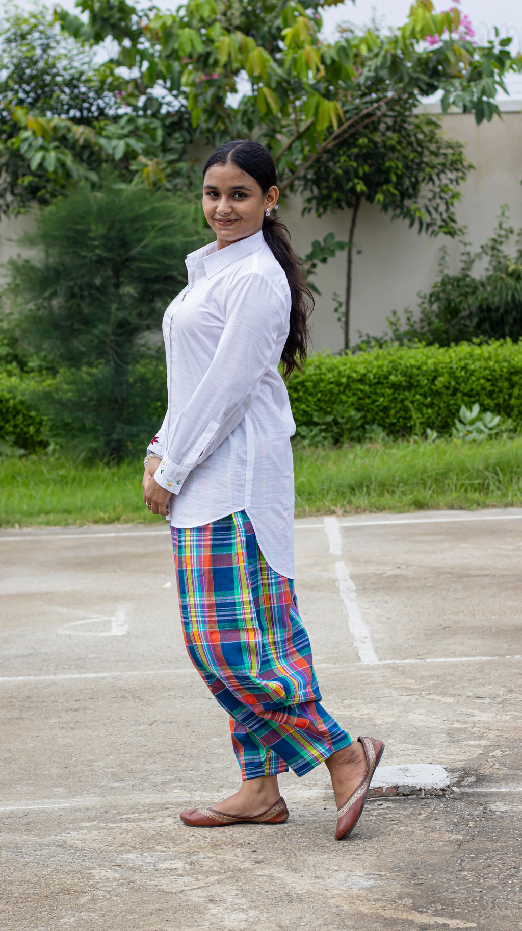 Embroidered Shirt with Comfort Pant