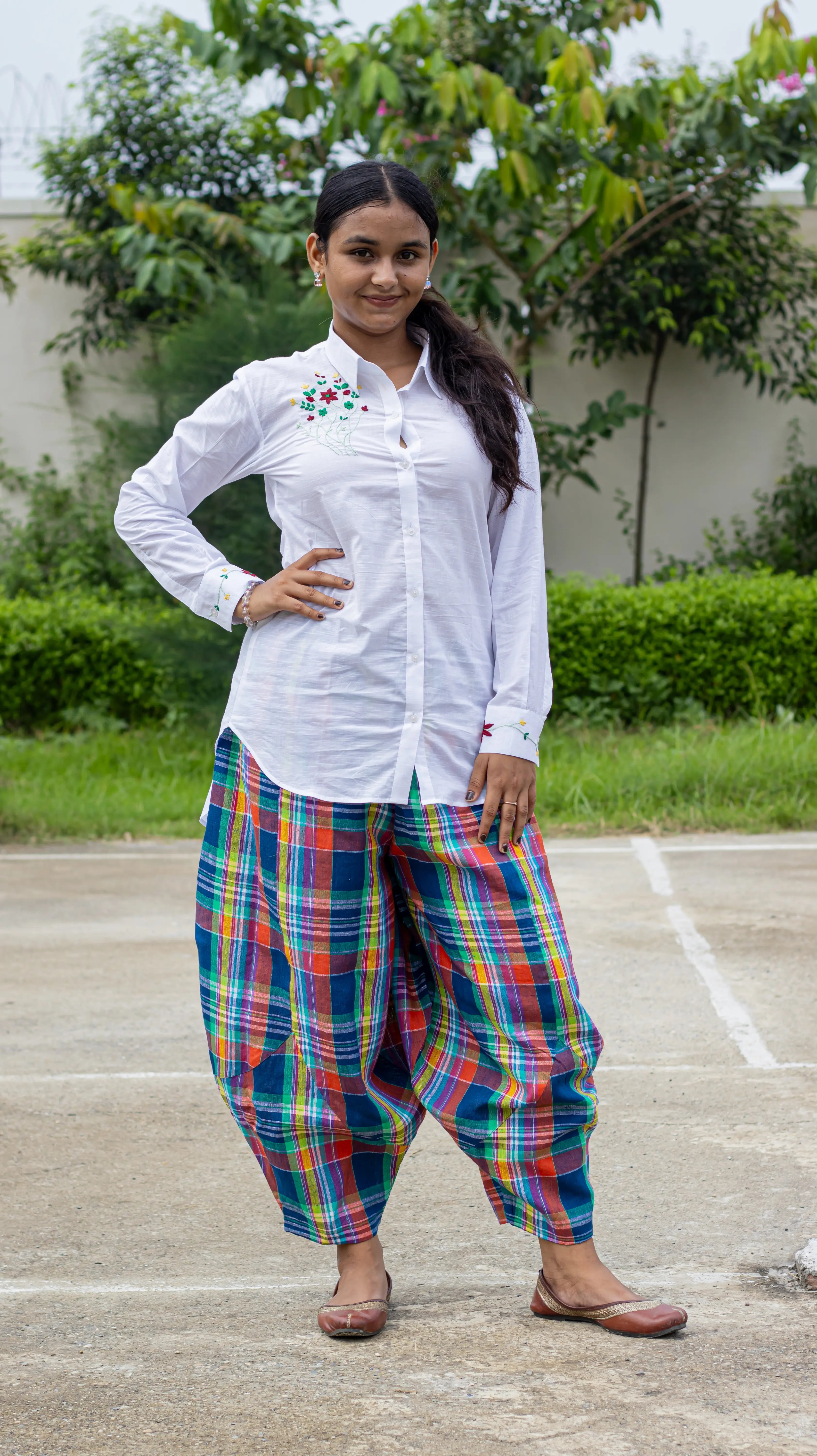 Embroidered Shirt with Comfort Pant