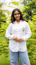 White Embroidered Shirt