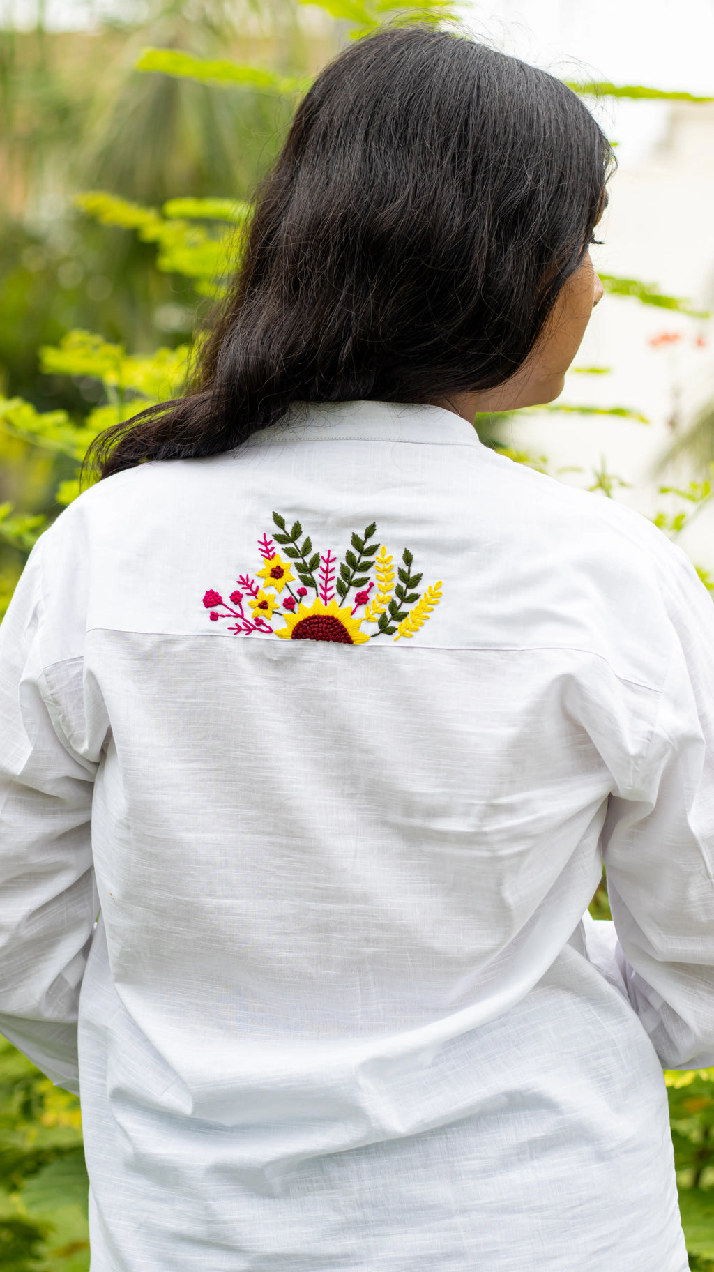 White Embroidered Shirt