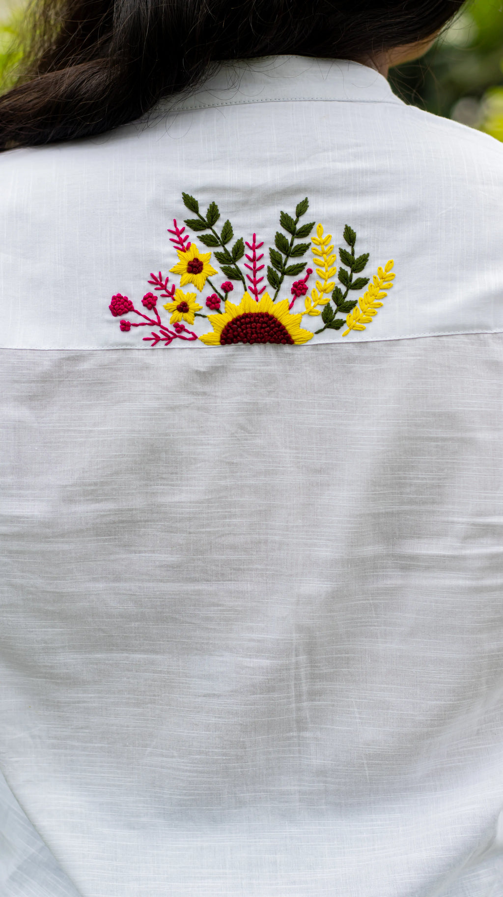 White Embroidered Shirt