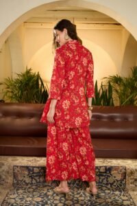 Red Festive Anarkali